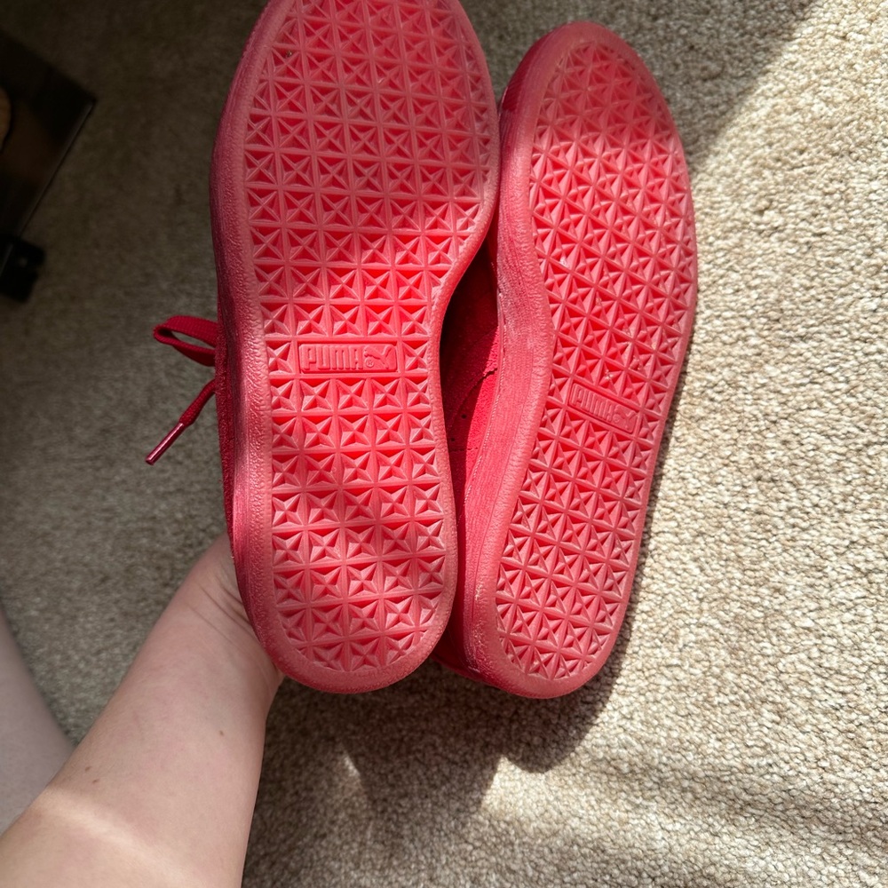Puma Red Suede Sneakers - Picture 6 of 8